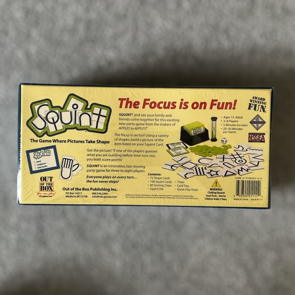 🎄 NIB SQUINT - The Game Where Pictures Take Shape - Picture 2 of 4